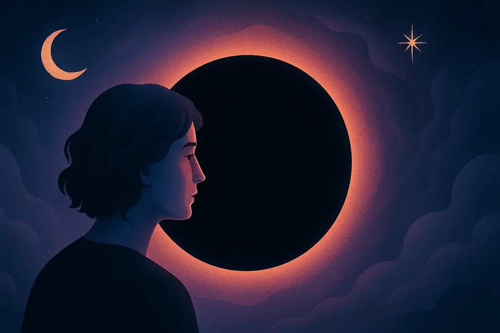 Dream illustration: staring into a black abyss dream meaning