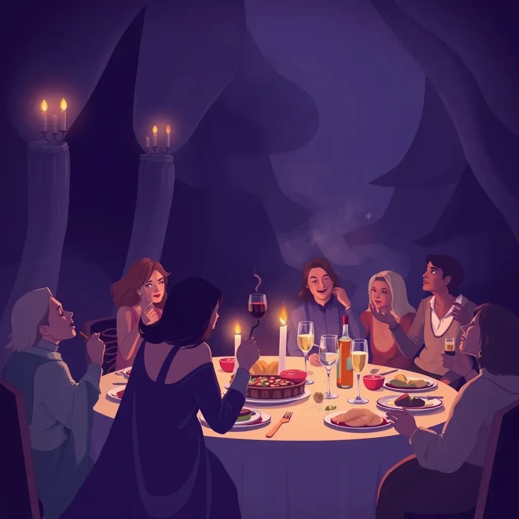 Dream illustration: Starving among feasts