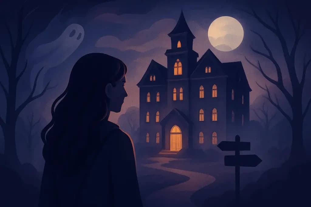 Dream illustration: staying in a haunted hotel dream meaning