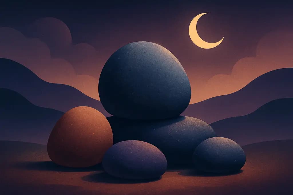 Dream illustration: Stones