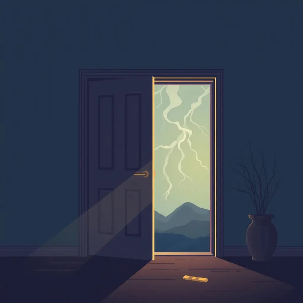 Dream illustration: Storm Door Stuck Open