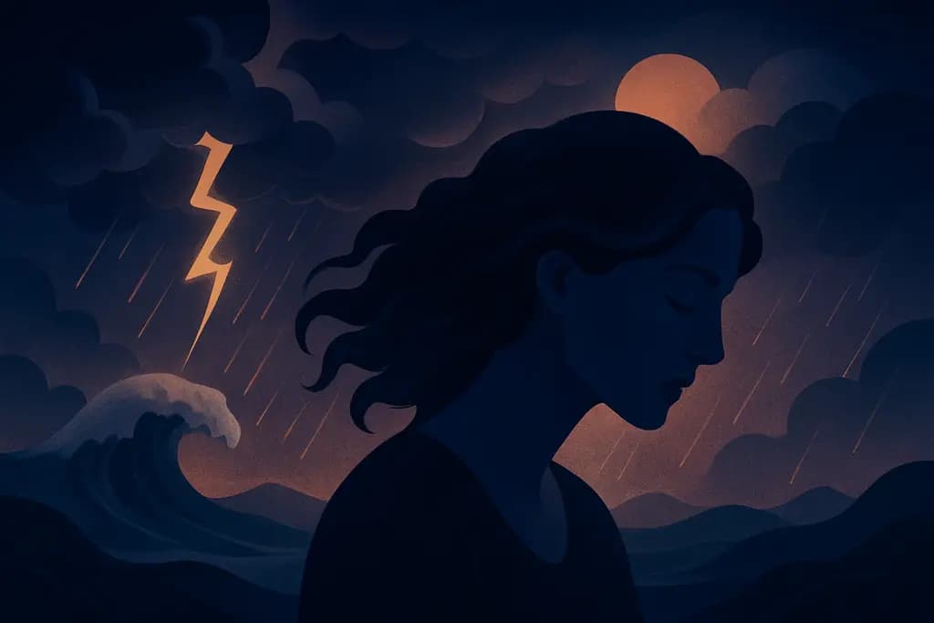Dream illustration: Storms