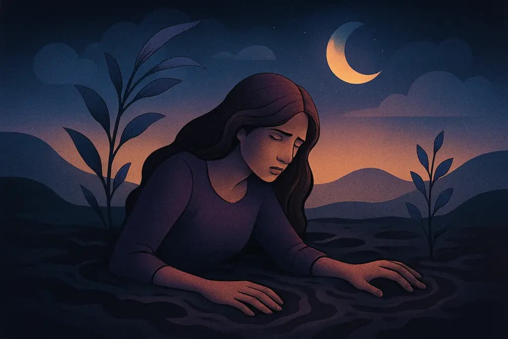 Dream illustration: Stuck in mud
