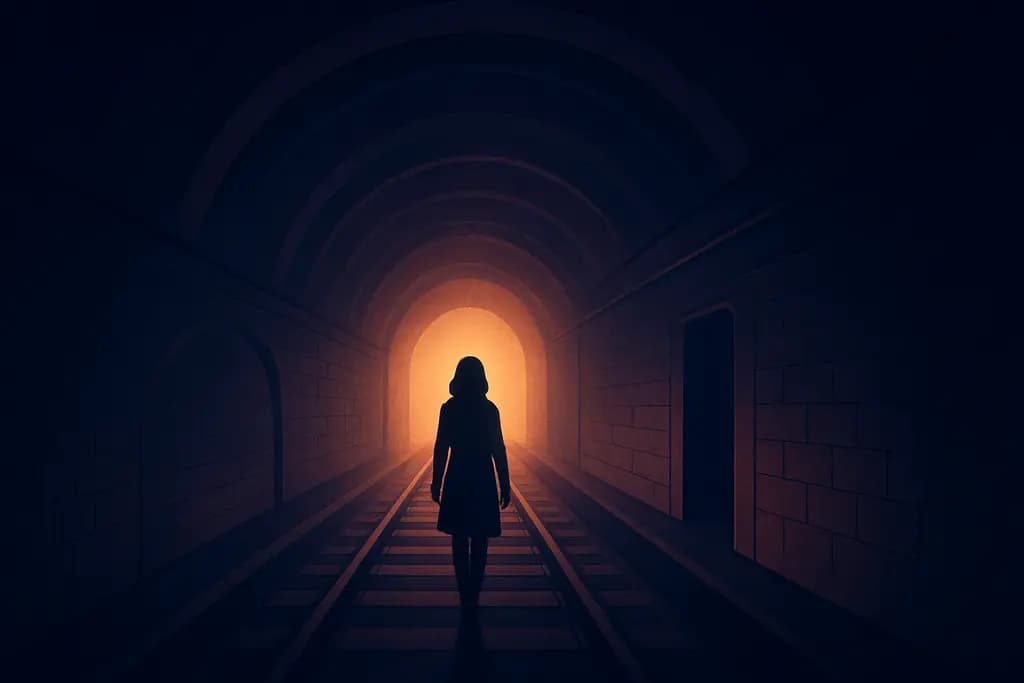 Dream illustration: Subway tunnel