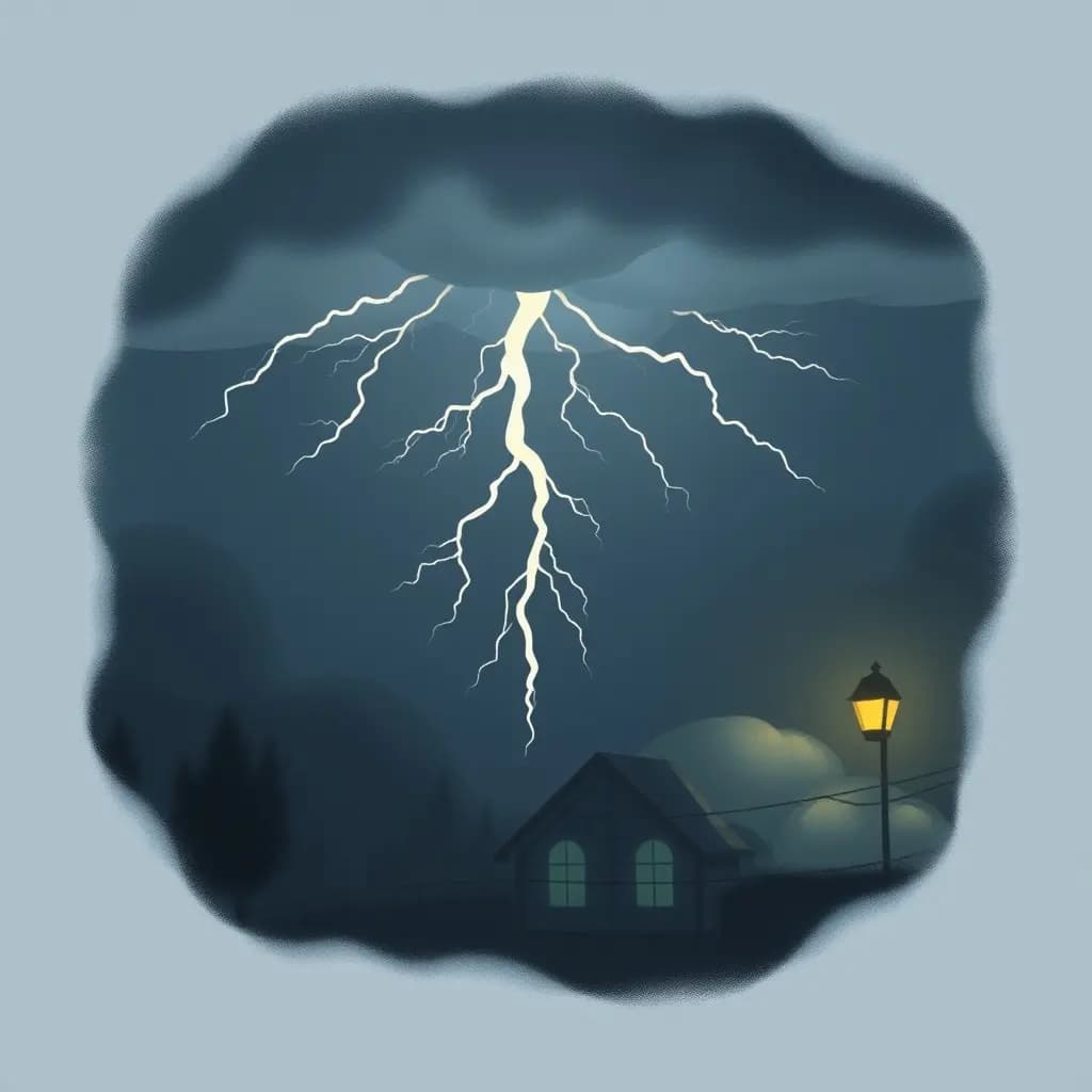 Dream illustration: Sudden blackout during thunder