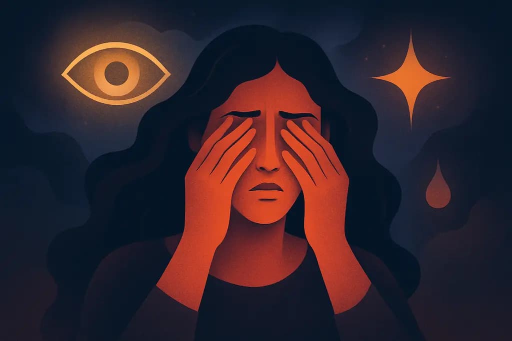 Dream illustration: Sudden blindness or inability to see clearly
