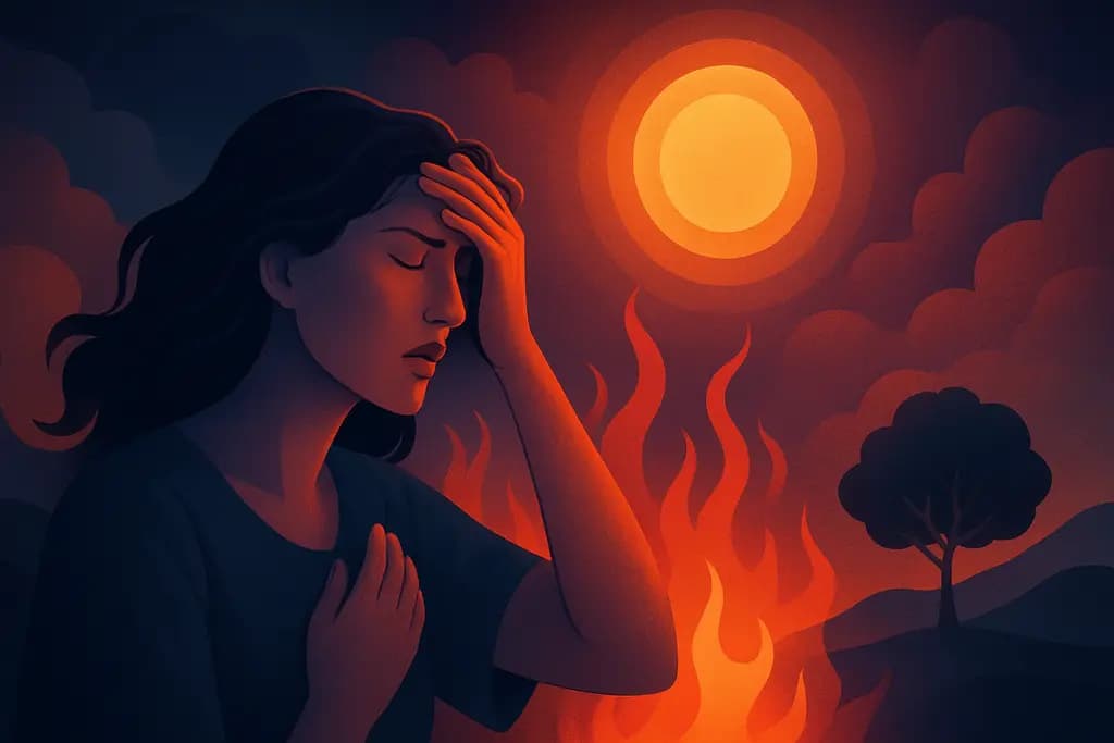 Dream illustration: Sudden temperature changes (heatwave) dream
