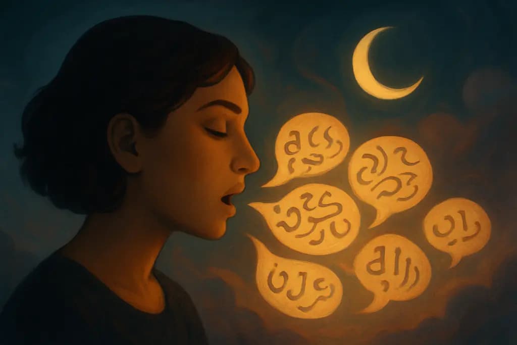 Dream illustration: Suddenly speaking a language you don't know
