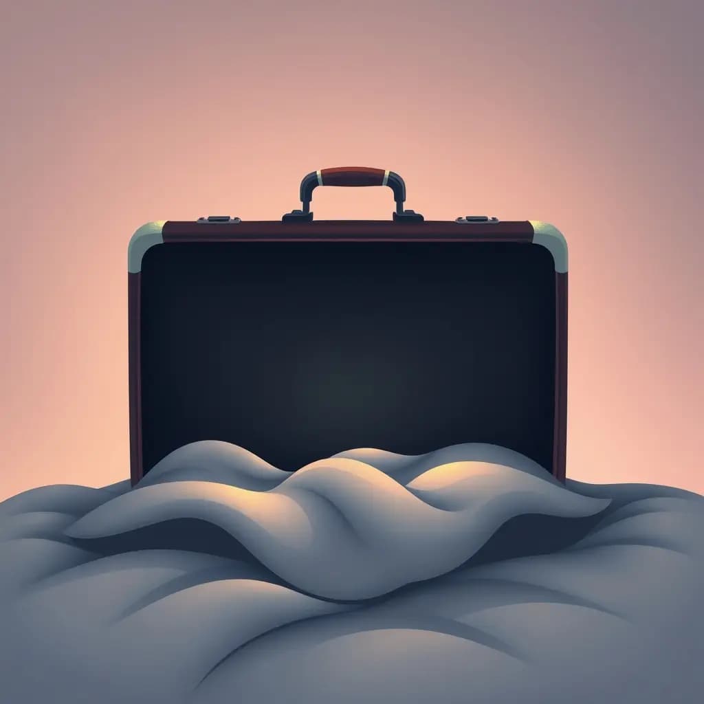 Dream illustration: Suitcase that won't open