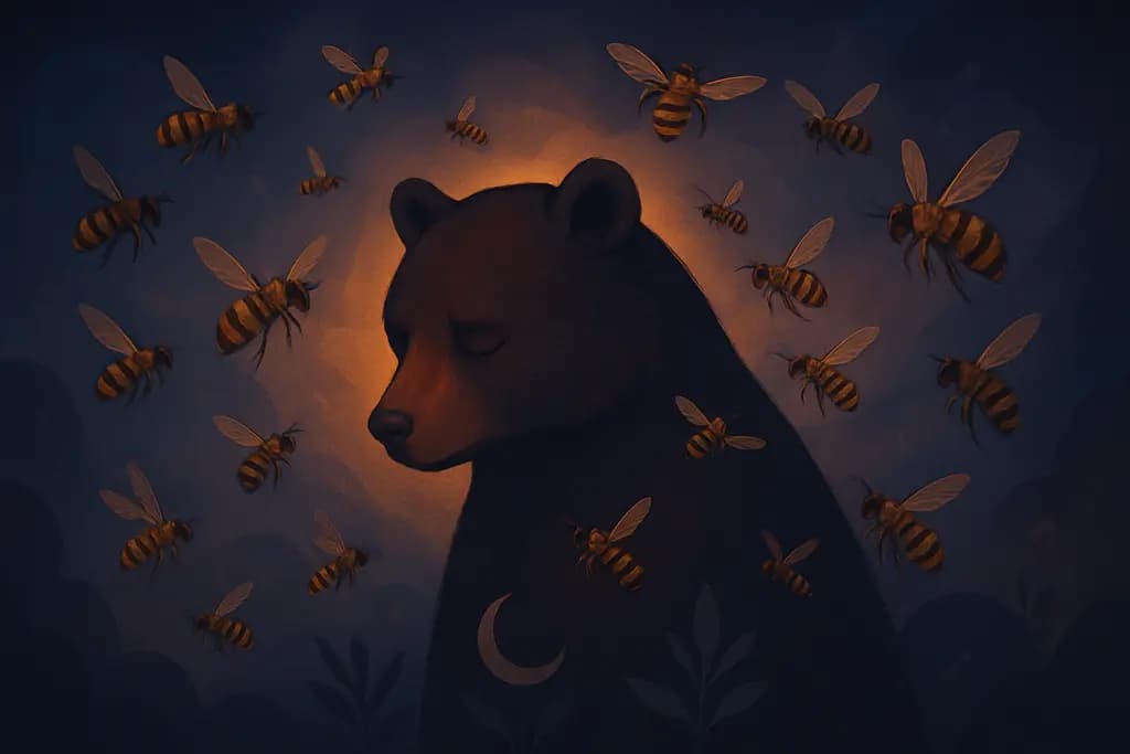 Dream illustration: Swarmed by bees