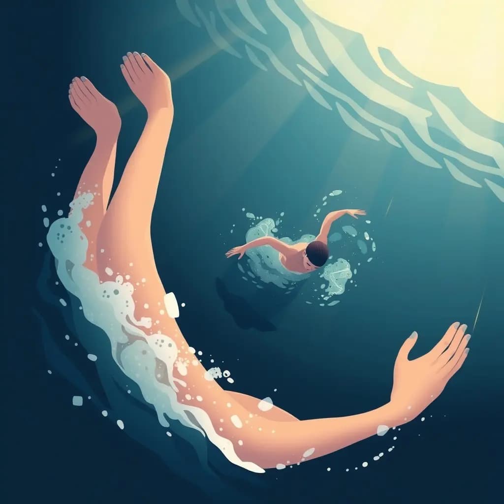 Dream illustration: Swimming easily