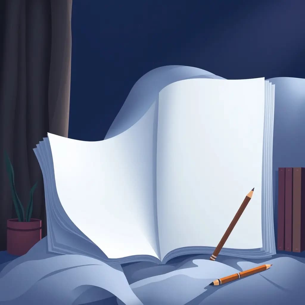 Dream illustration: Syllabus pages all blank