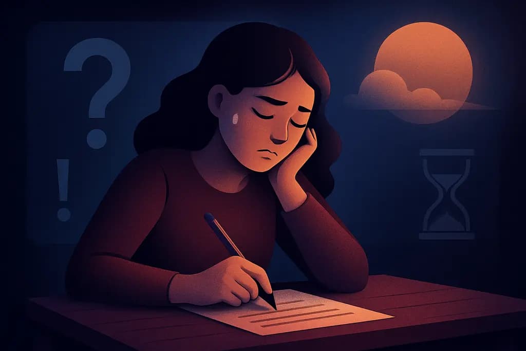 Dream illustration: Taking an Exam