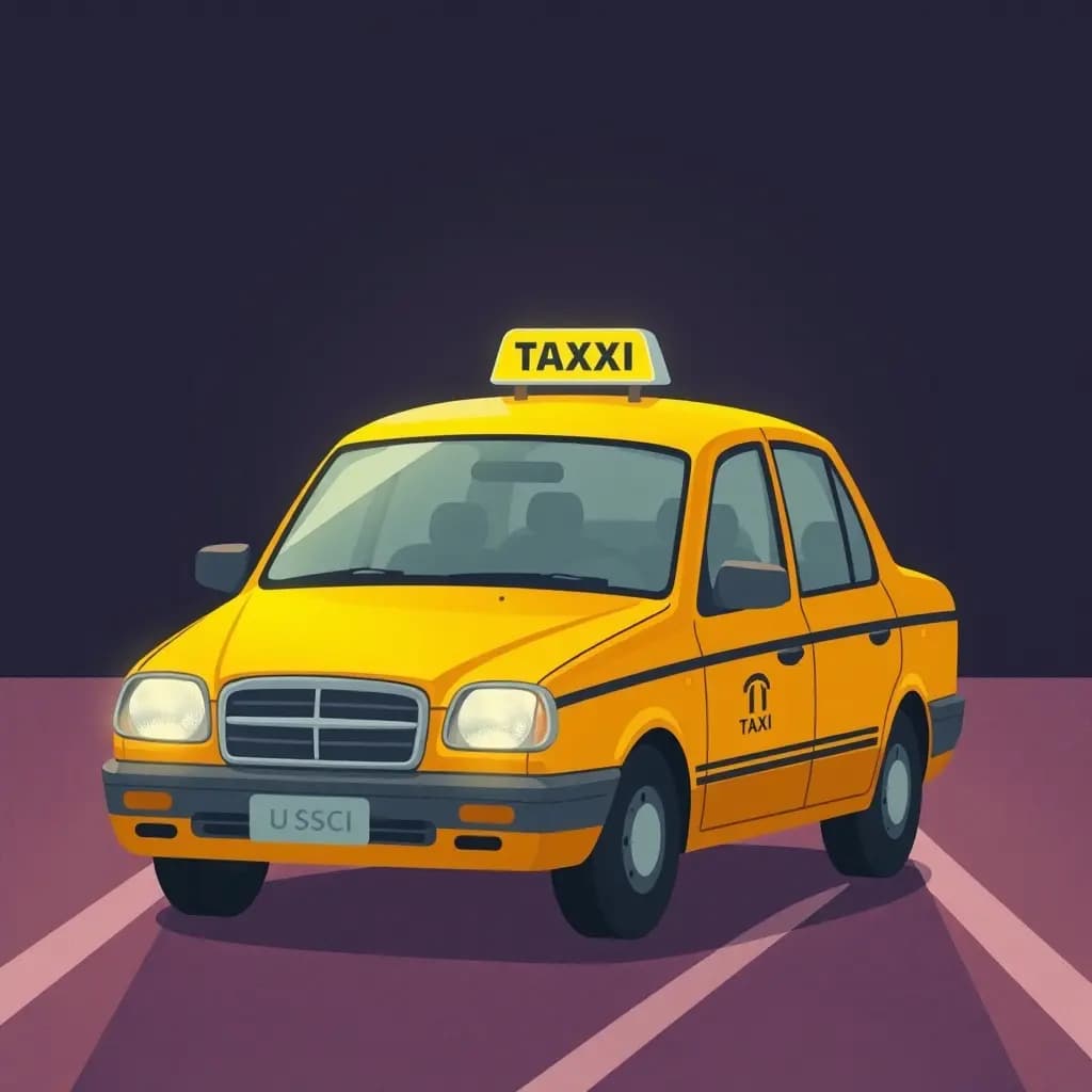 Dream illustration: Taxi drops you alone
