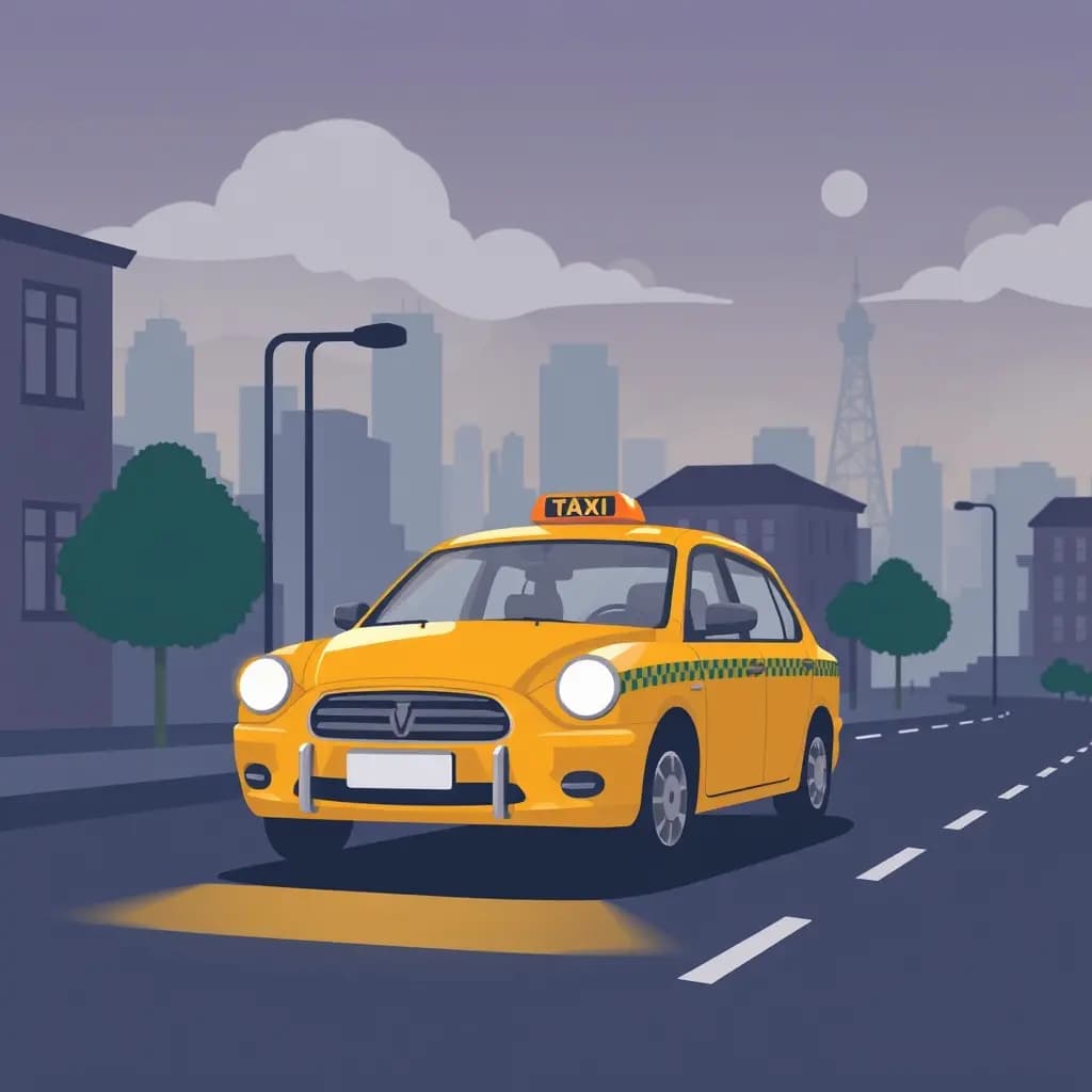 Dream illustration: Taxi drops you at wrong town