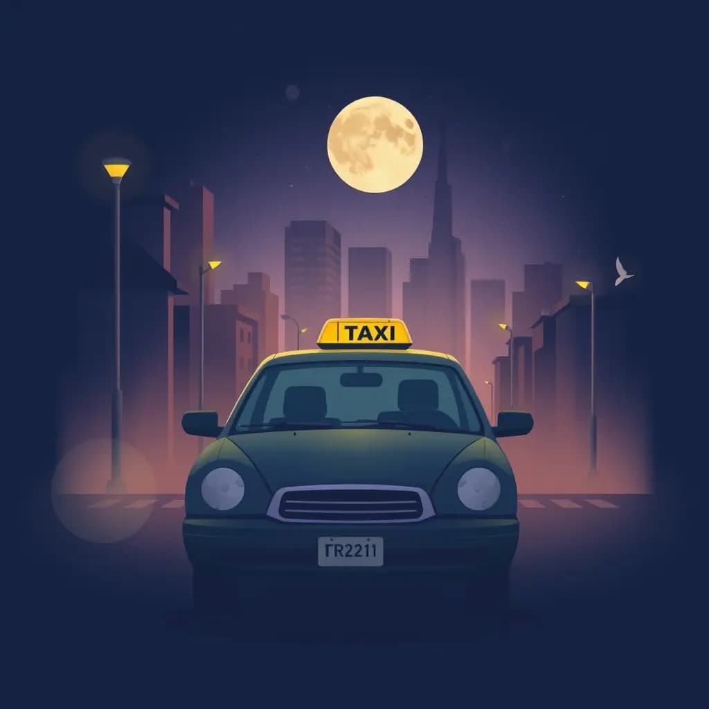 Dream illustration: Taxi takes you home