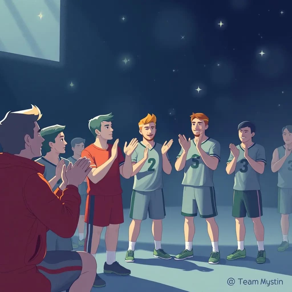 Dream illustration: Team applauds opponents