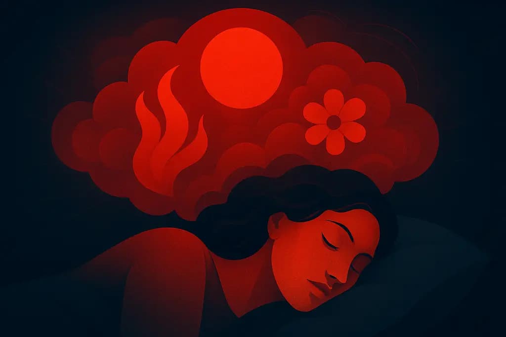 Dream illustration: The color red