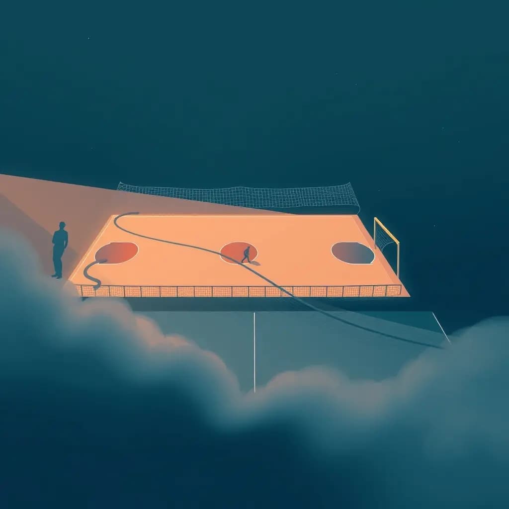 Dream illustration: Tie extending into endless overtime