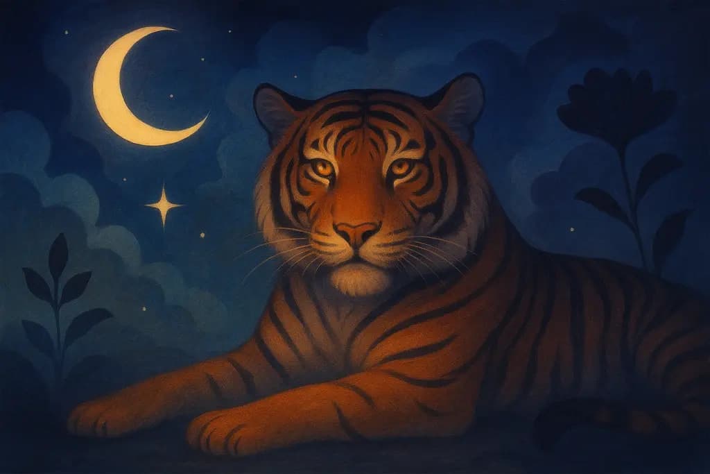 Dream illustration: Tigers