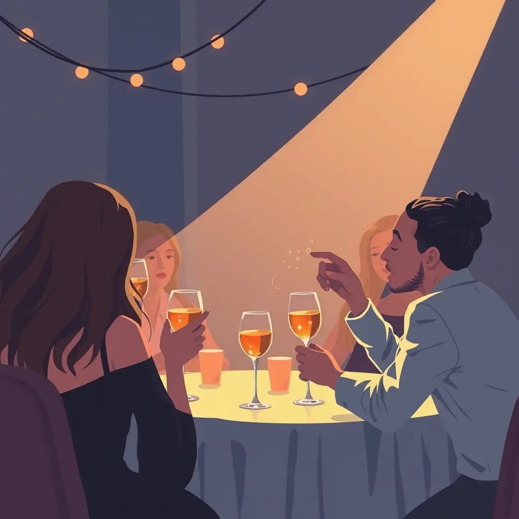 Dream illustration: Toast at a Party