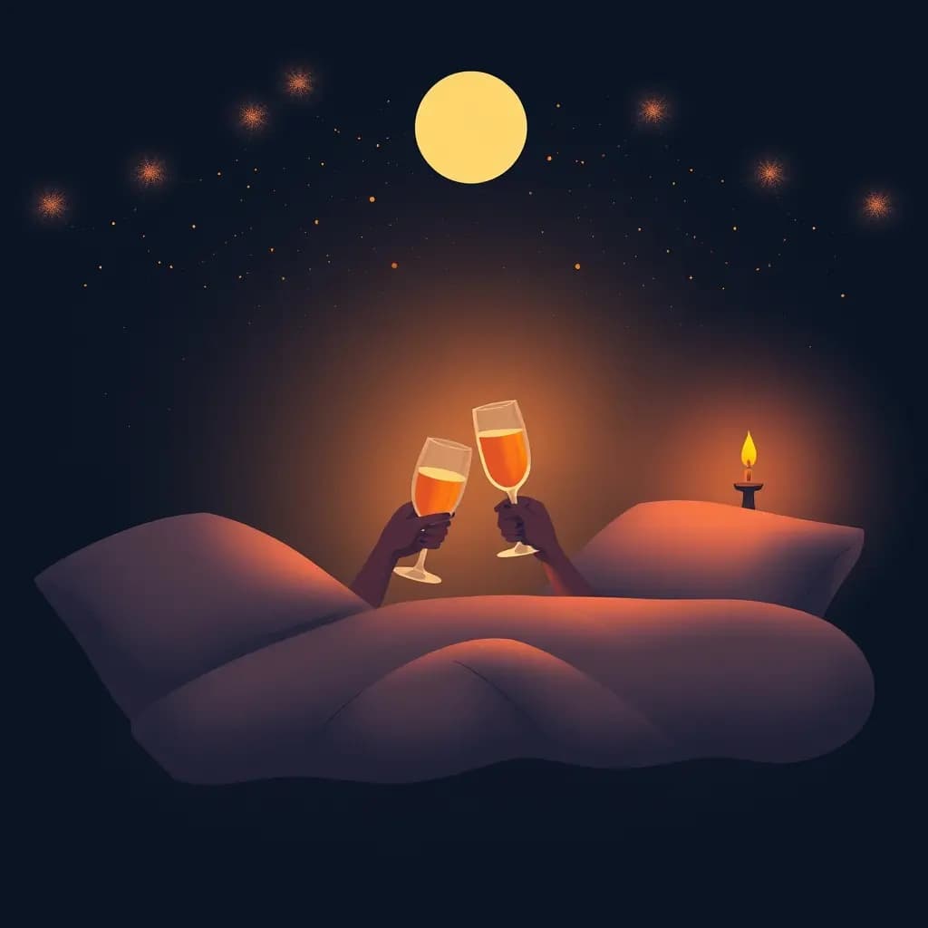 Dream illustration: Toast interrupted by silence