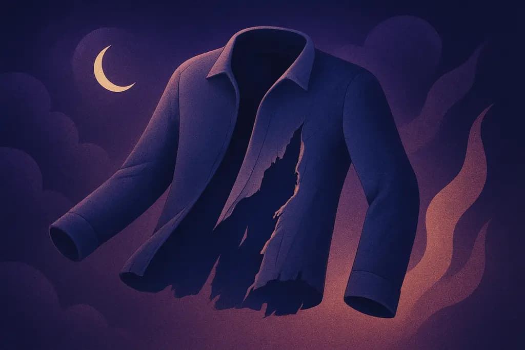 Dream illustration: Torn clothing