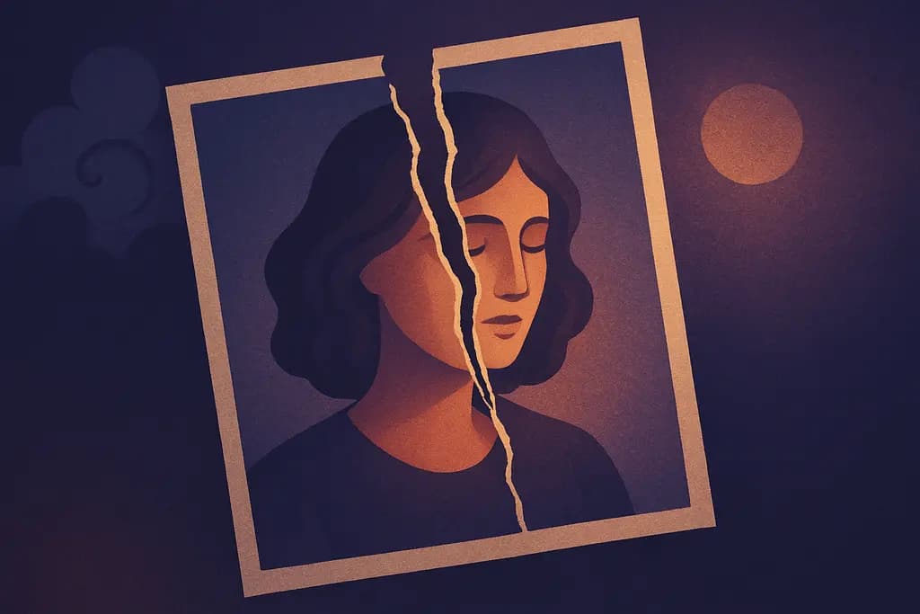 Dream illustration: Torn photograph of a loved one