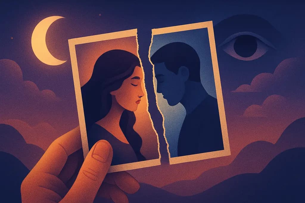 Dream illustration: Torn photograph