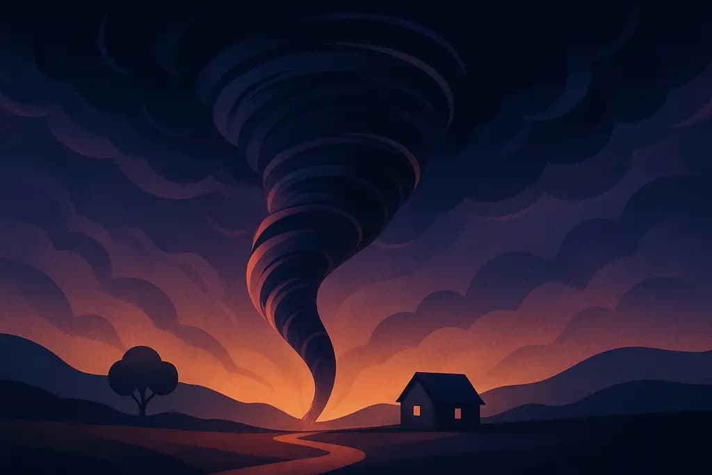 Dream illustration: Tornado approaching