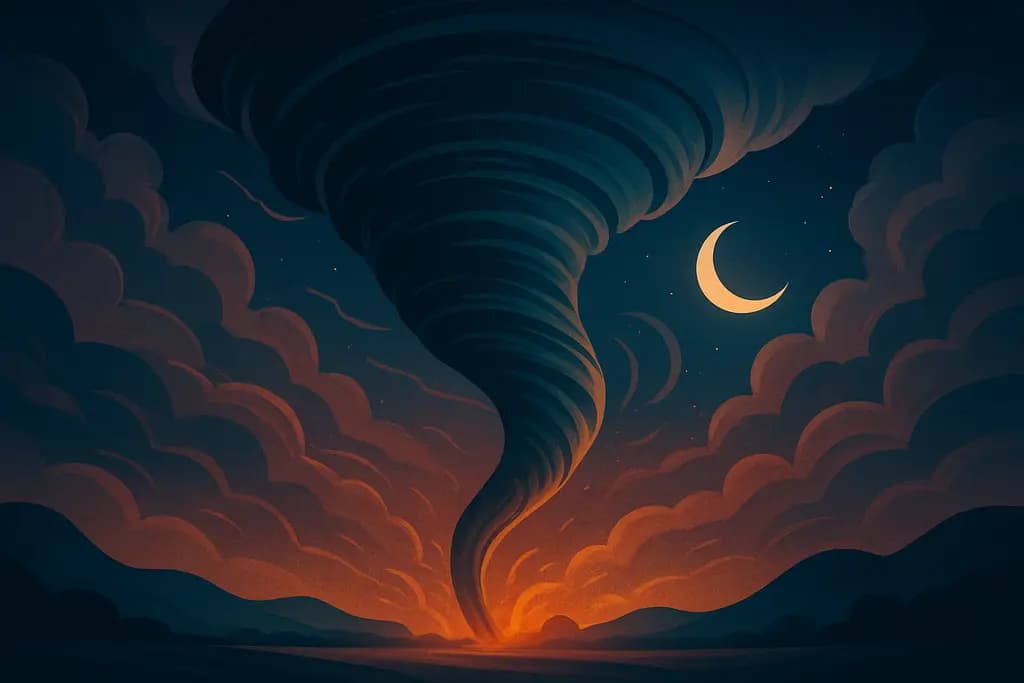 Dream illustration: Tornado / hurricane