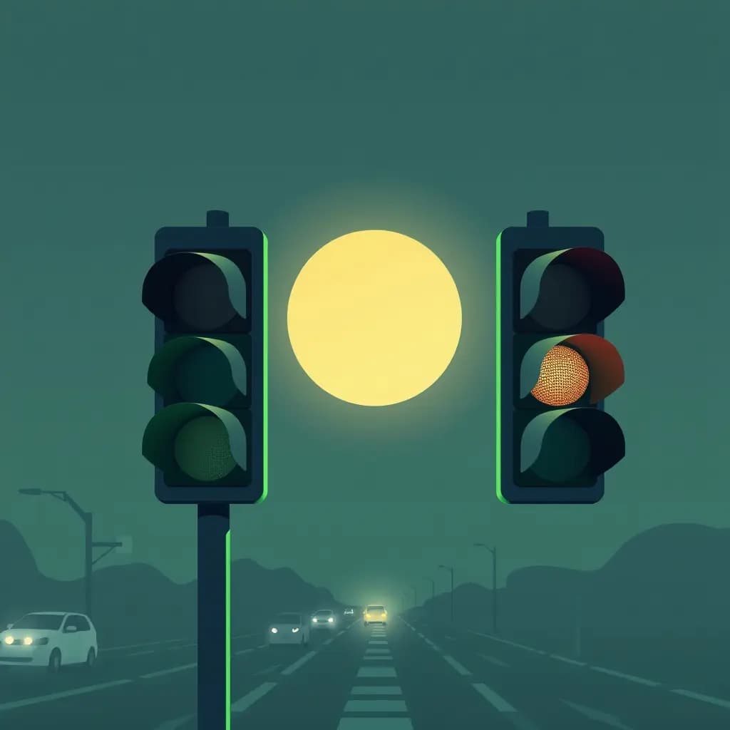 Dream illustration: Traffic lights stay green
