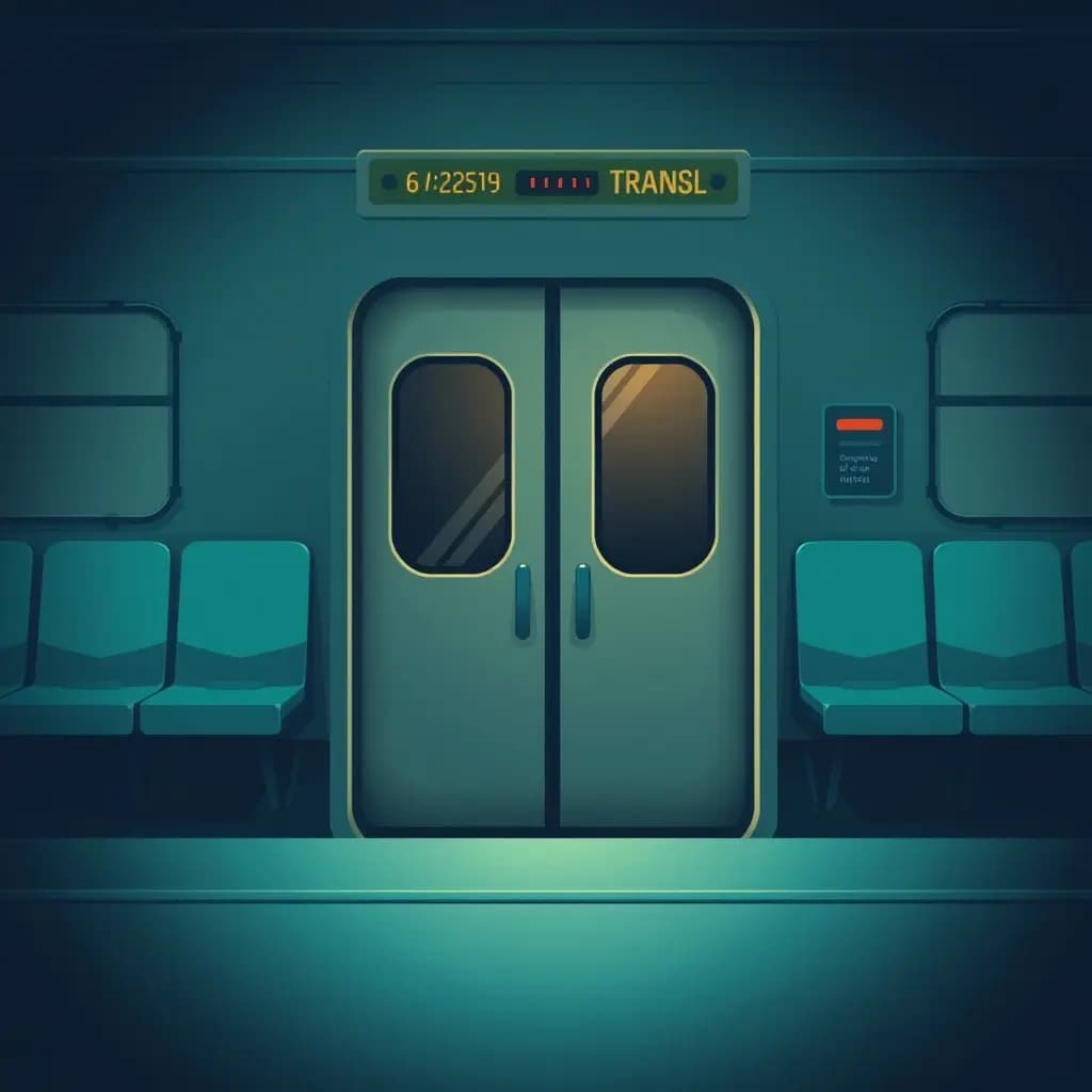 Dream illustration: Train doors won't open