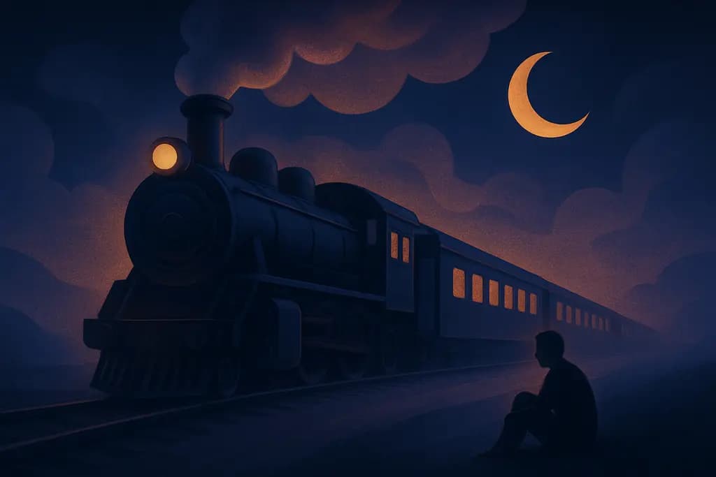 Dream illustration: Train that won't stop