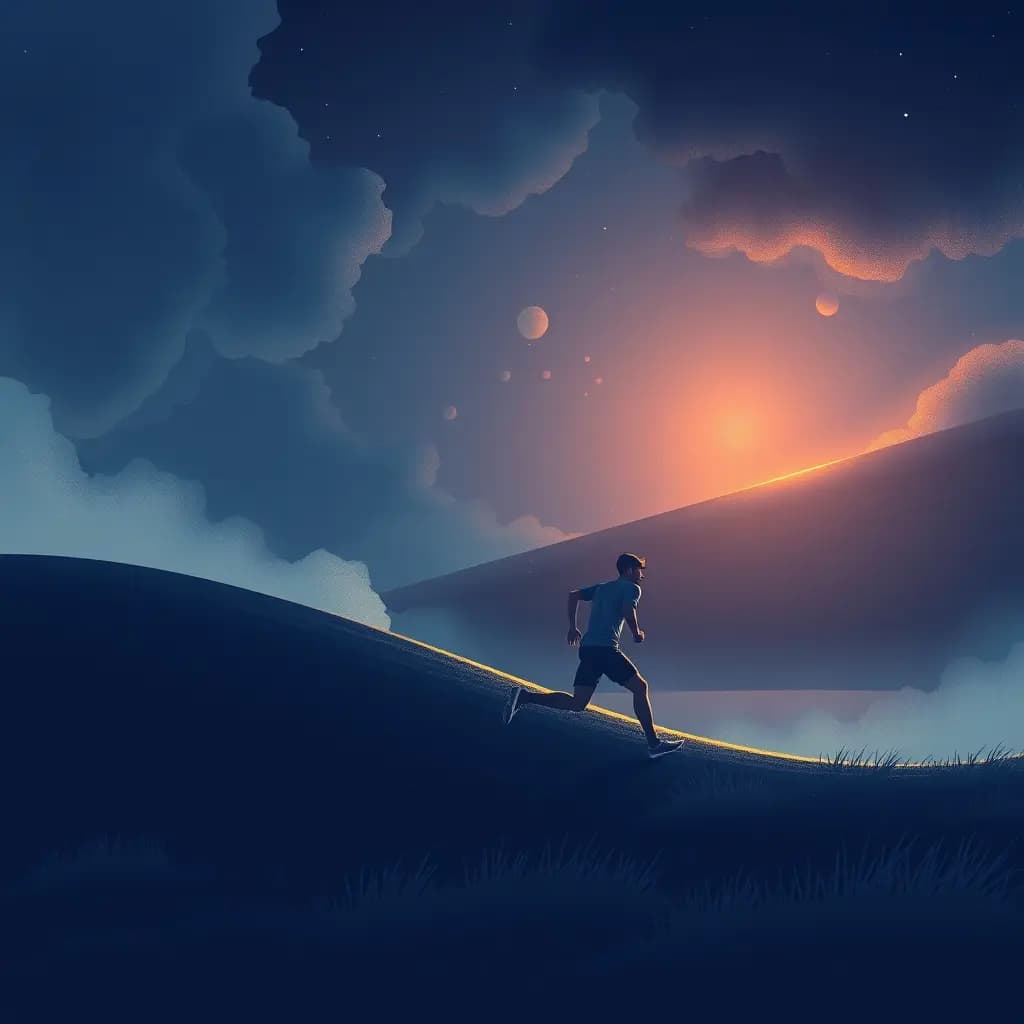 Dream illustration: Training field grows smaller