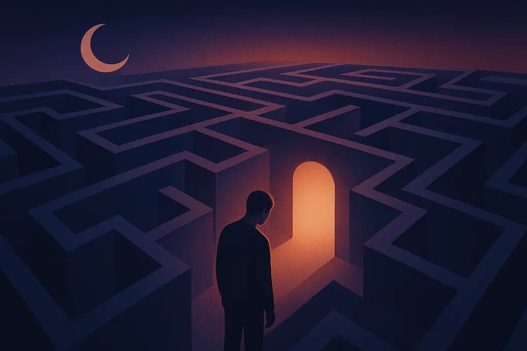 Dream illustration: Trapped in a maze