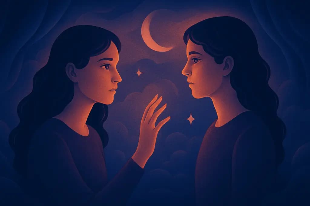 Dream illustration: Twin sibling appearing