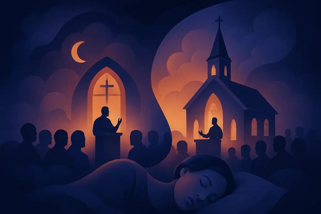 Dream illustration: two church services in one dream