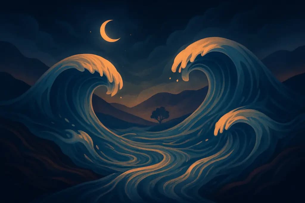 Dream illustration: two flash floods