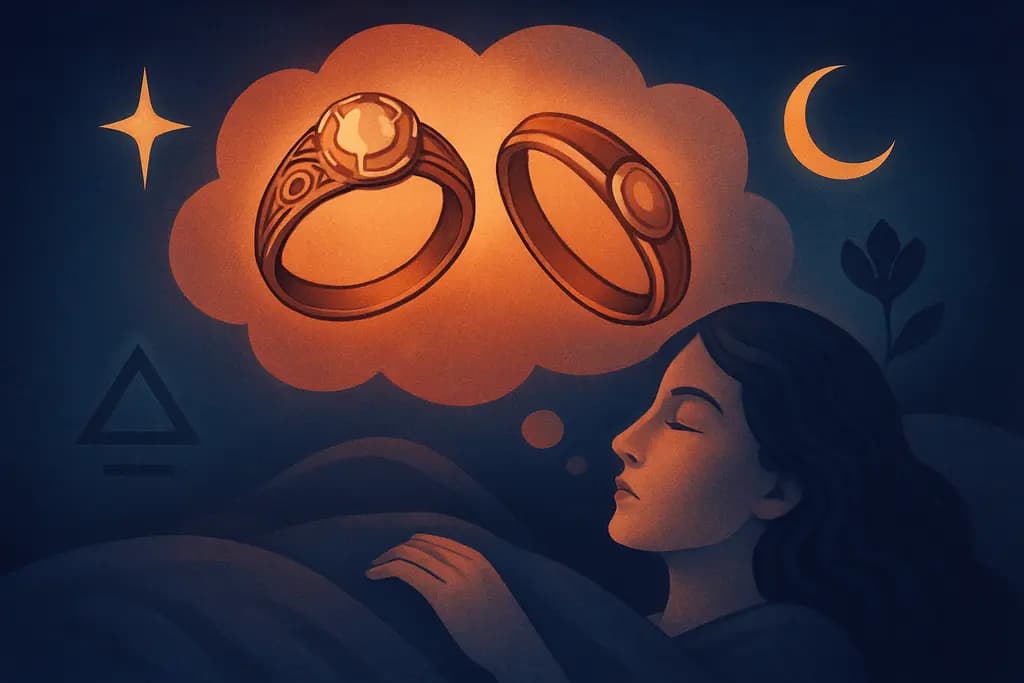 Dream illustration: two heirloom rings dream meaning