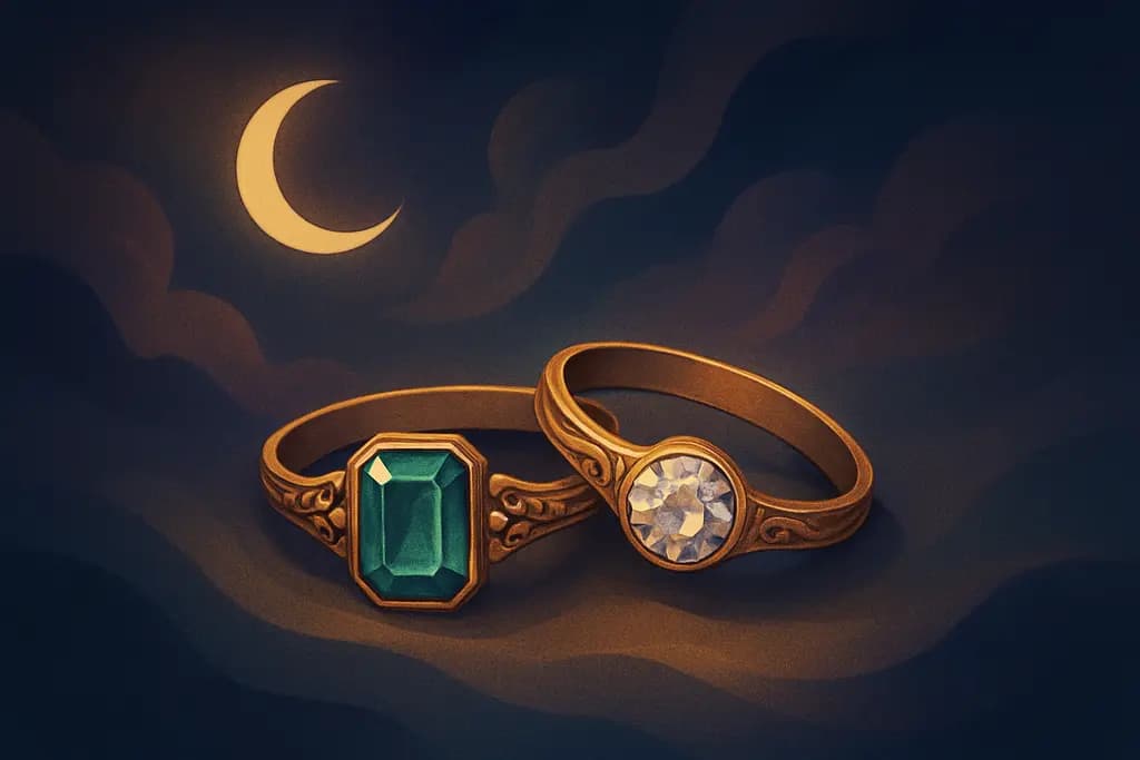 Dream illustration: two heirloom rings