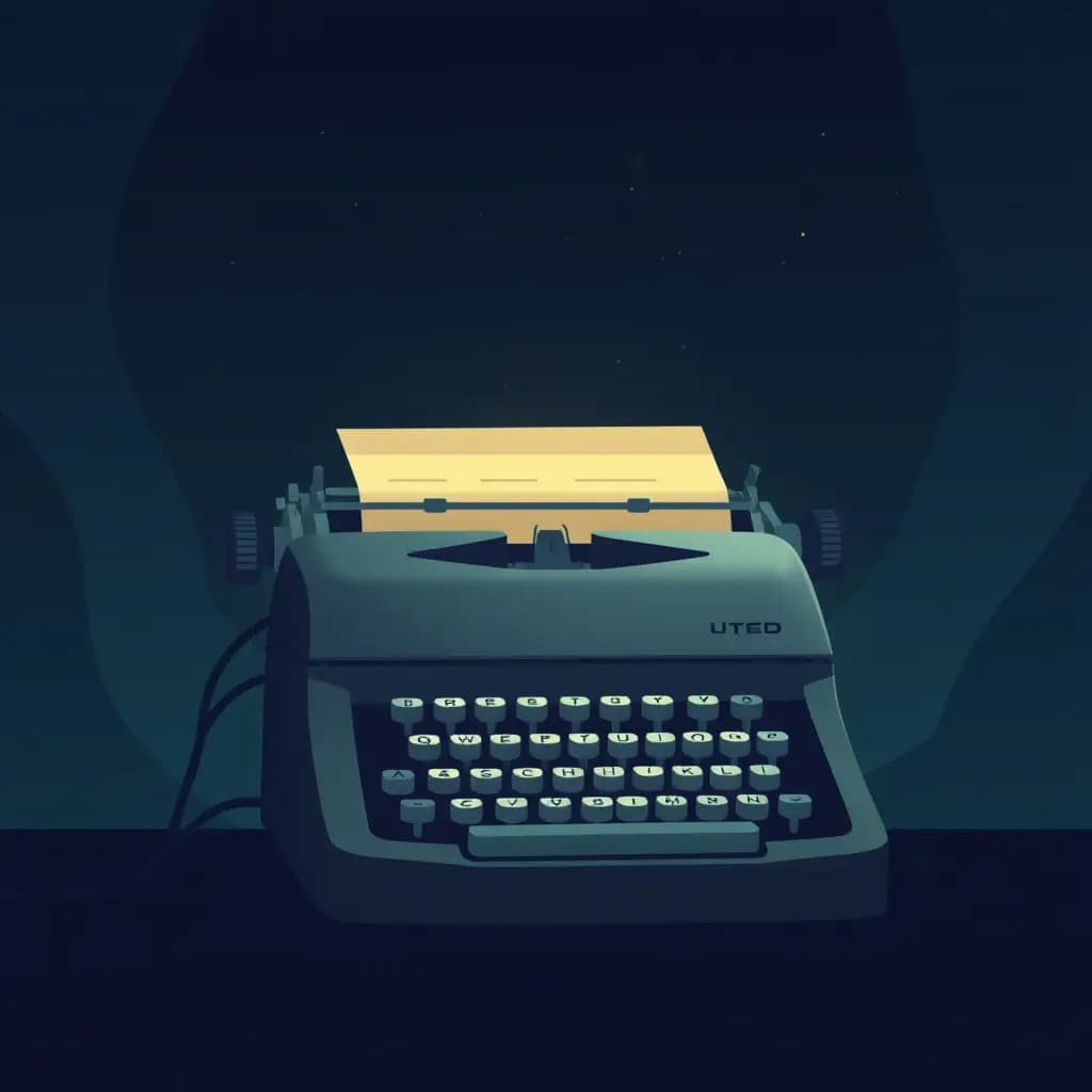 Dream illustration: Typewriter sends live messages