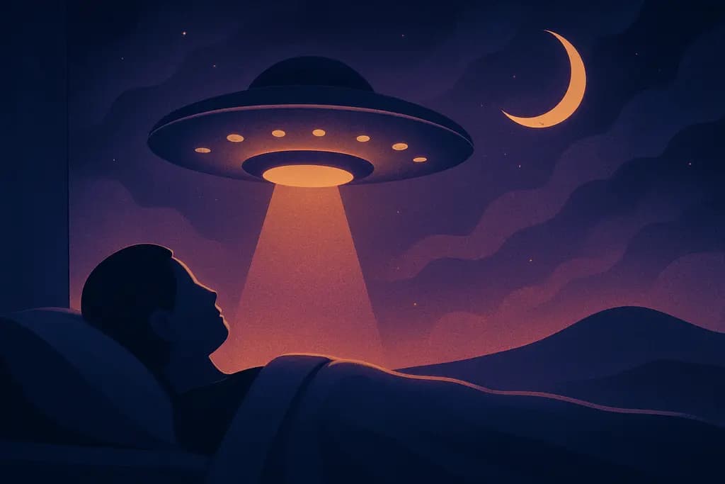 Dream illustration: UFO or alien contact