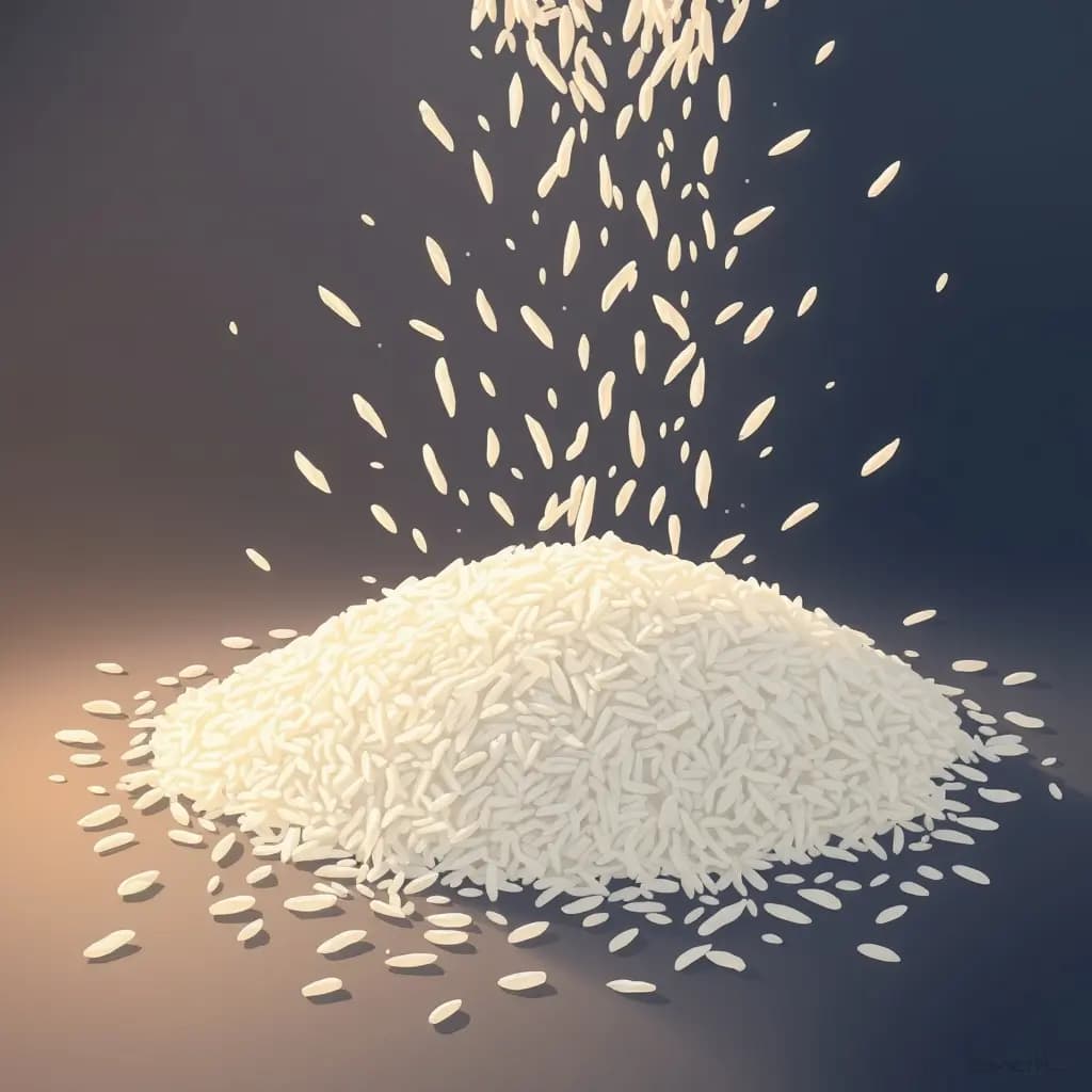 Dream illustration: Uncooked rice everywhere
