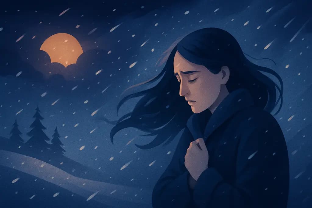 Dream illustration: Unexpected snowstorm