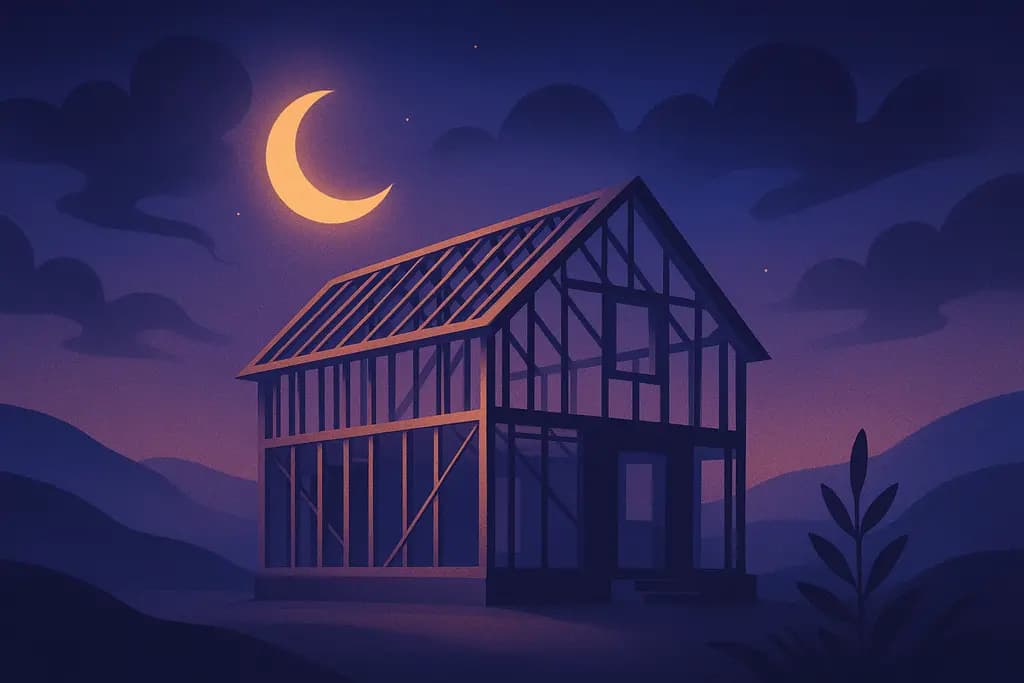 Dream illustration: Unfinished house or construction