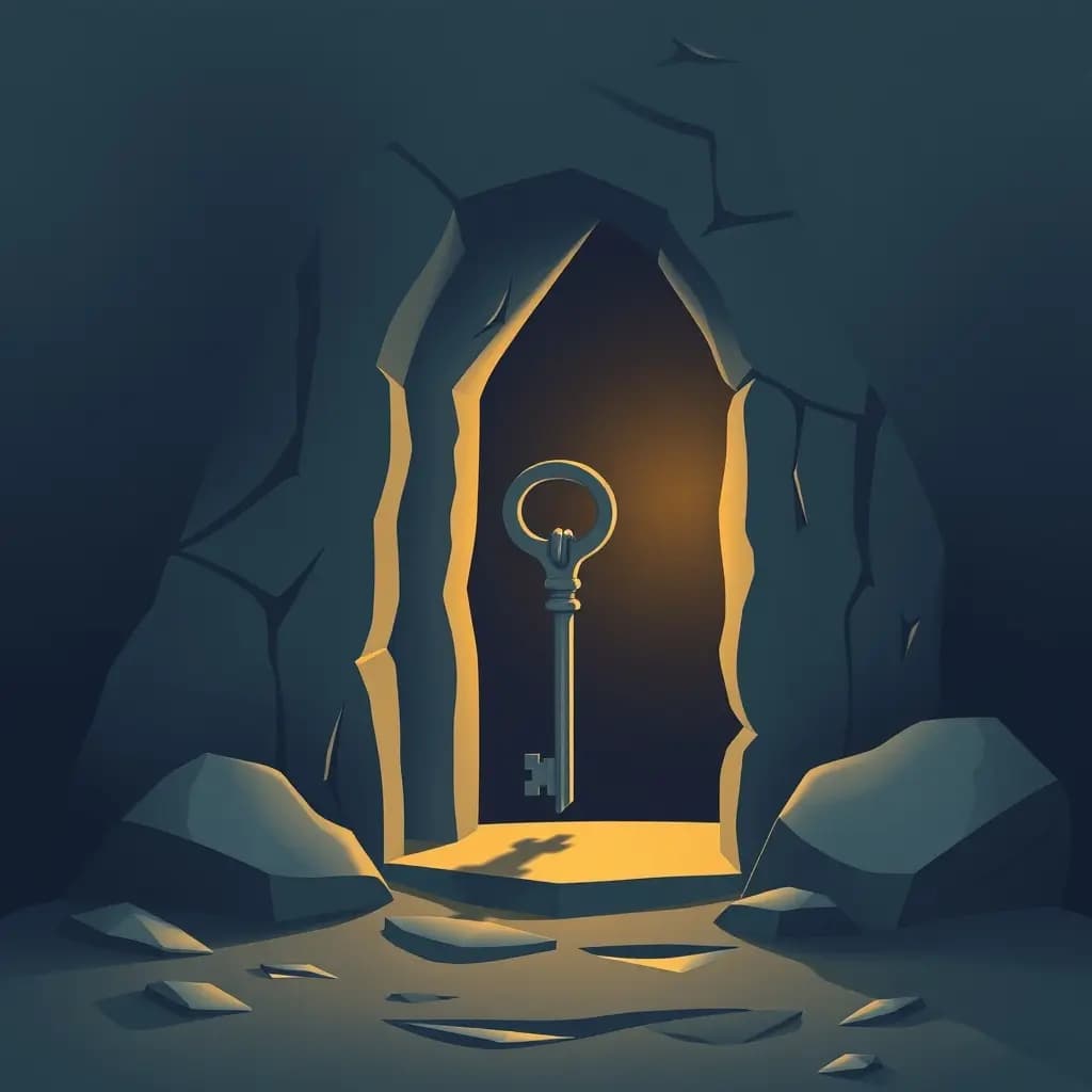 Dream illustration: Unmarked key opens portal