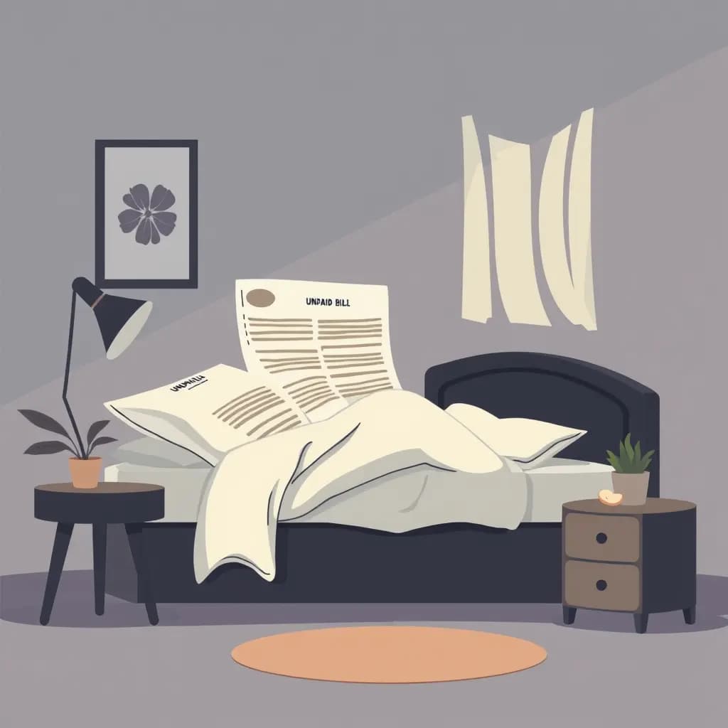 Dream illustration: Unpaid bills