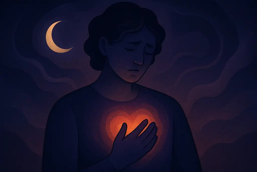 Dream illustration: unseen pressure on my chest dream meaning