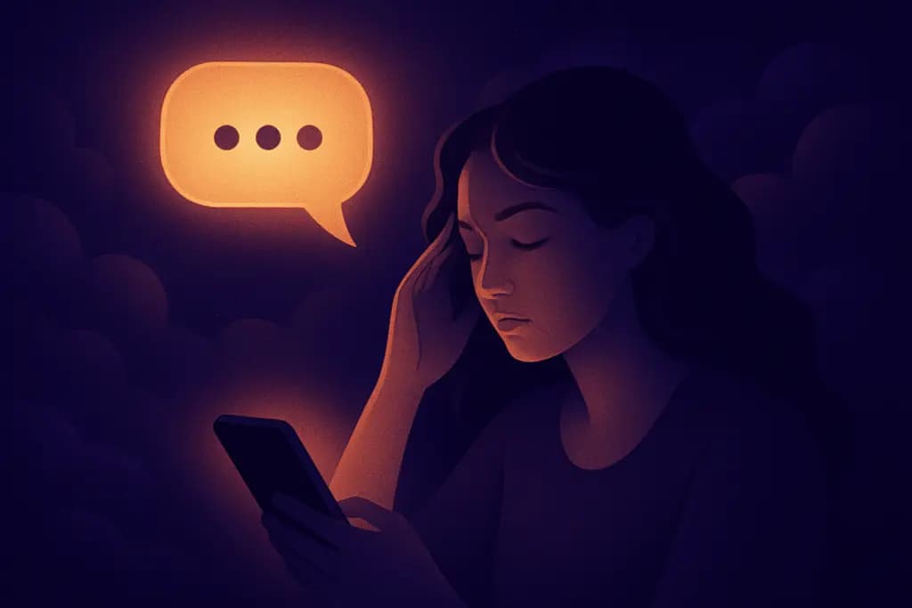 Dream illustration: unsent text messages dream meaning